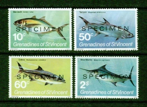 ST.VINCENT (GRENADINES)– 1986 – FISHES (SPECIMENS) – VF ** - Picture 1 of 1