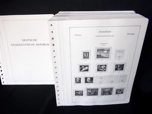 (02) RDA 1949-1990 KABE OF PRÉIMPRIMÉS AVEC POCHETTES COMPLET !!! - Photo 1/12