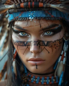 Professionelle 8x10 Fotos: Schöne Indianerin Kunstqualität 99068150 - Bild 1 von 1