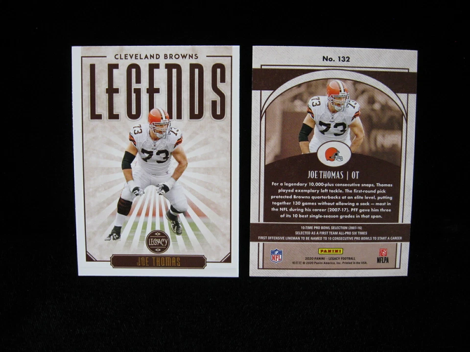 2020 Joe Thomas Cleveland Browns Panini Legacy  #132 - Image 1 of 1