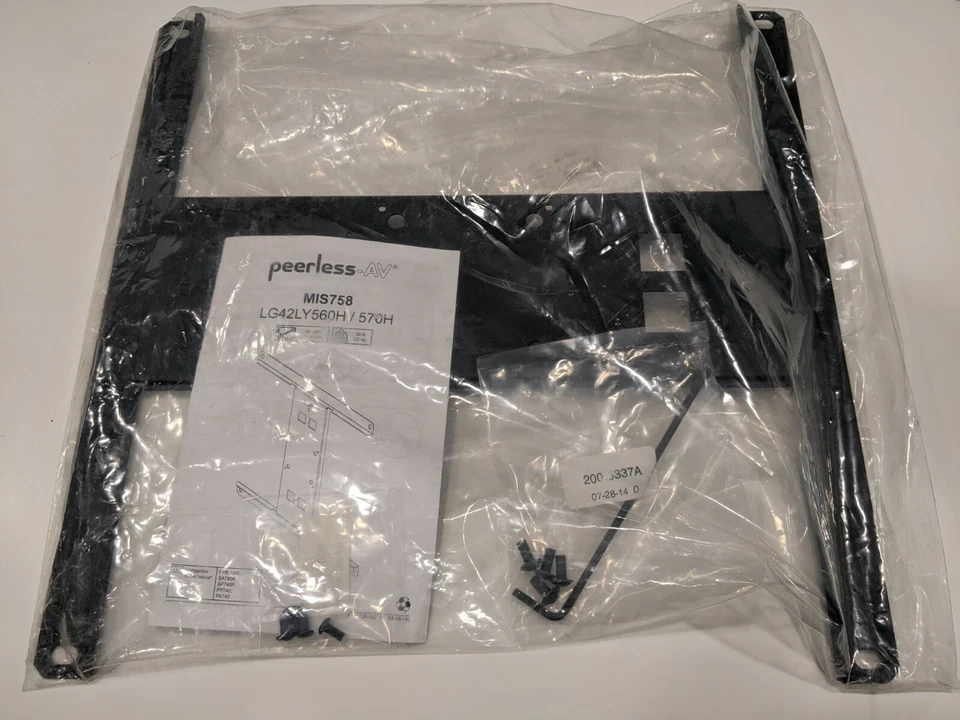 Peerless-AV MIS758 TV Mounting Kit (NEW / Sealed tools w/ Instructions) - Image 1 of 1