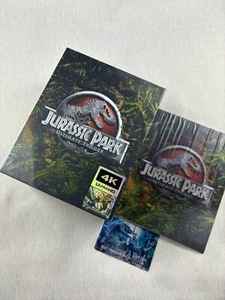JURASSIC PARK TRILOGY 4K UHD CAJA ANTIDESLIZANTE COMPLETA, CHINA UHDCLUB, NUEVO/SELLADO - Imagen 1 de 14