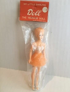 My Little Darling Doll The Teenage Skirt Bra Heels Dimestore Toy Strung Ponytail - Picture 1 of 10