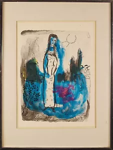 Marc Chagall (French Russian ,1887-1985 ) Original HandColor Lithograph Print - Picture 1 of 7