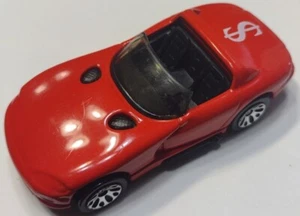 Matchbox Dodge Viper RT/10 Red $ Tampo On Trunk Unique Wheels OOAK Promo Car ? - Picture 1 of 7