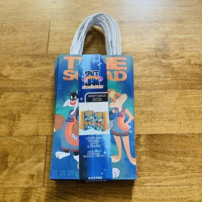 New Space Jam Tune Squad A New Legacy Kraft Paper Party Favor Bags 8 Count HTF  - Image 1 of 4