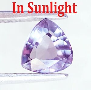1.85 Ct Color Changing Alexandrite Trillion Shape Loose Gemstone With Free Gift