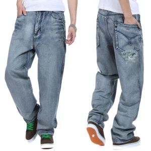 Big & Tall Mens Jeans Relaxed Fit Fashion Casual Rugged Workwear Plus Size - Picture 1 of 8
