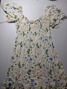 Tash & Sophie geblümtes Sommerkleid Damen Größe Small süß schlicht fließend Kleid - Bild 1 von 5
