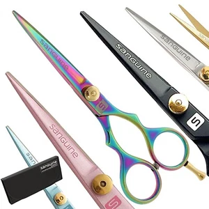 Hairdressing Scissors Hair Cutting Scissors for Hairdressers Barbers Salon +Case - Picture 1 of 25