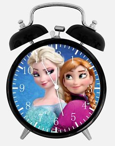 Disney Frozen Alarm Desk Clock 3.75" Home or Office Decor W475 Nice For Gift