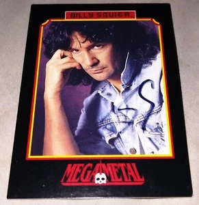 Tarjeta automática Megametal 1991 firmada por Billy Squire #139 - Imagen 1 de 2