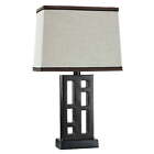 Better Homes & Gardens Open Works Lamp With Shade Walnut
