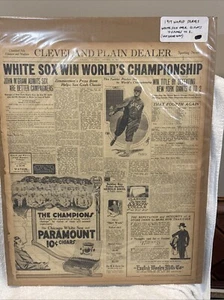 RARE 10-16-1917 New York Giants vs. Chicago White Sox World Series Newspaper WOW - Picture 1 of 8
