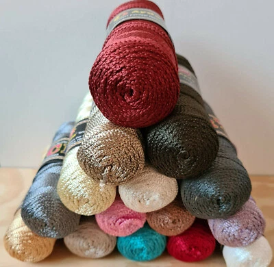 500 g hilo de cuerda hilo de macramé hilo de bolsillo Ayda 100% poliéster trenzado 2 mm - Imagen 1 de 3