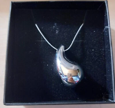 Collana Acciaio Goccia, bijoux Regalo Ricorrenza ,anallergico, Moda - Immagine 1 di 4
