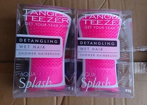 TANGLE TEEZER Nasshaardusche Haarbürste x2 entwirrender Aqua Splash FASTP & P - Bild 1 von 1