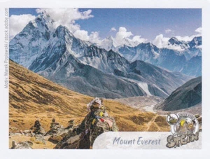 Globus Sticker Wertvolle Erde Nr. 37: Mount Everest Sammelbild NEUWARE 037 - Picture 1 of 2