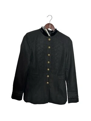 Chaqueta Blazer Romeo Julieta Negra Para Mujer Militar Pequeña Gótica Steampunk NUEVA Foto 1 de 3