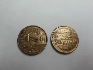 CHALLENGE COIN TOKEN HARRISBURG PA CUMBERLAND VALLEY RAILWAY BRIDGE TRADING POST - Picture 1 of 1