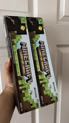 Minecraft Taschenlampe Batteriebetrieben Tragbar Nachtlicht - 2 Packungen Halloween - Bild 1 von 4