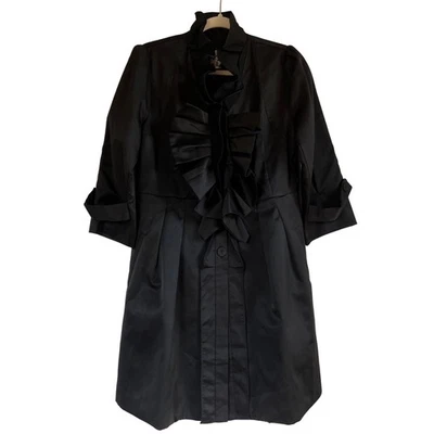 Chaqueta ligera Ryu negra gótica barroca con volantes botones delanteros nueva con etiquetas talla L Foto 1 de 4