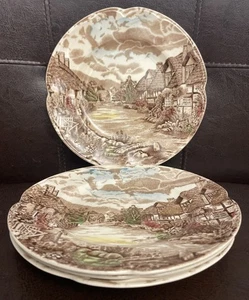 Set of 4 Johnson Brothers OLDE ENGLISH COUNTRYSIDE Bread Plates 6 1/4" England - Picture 1 of 9