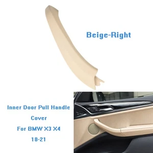 Beige Right Interior Door Pull Handle Cover Fits For BMW X3 X4 G01 G08 F97 F98 - Picture 1 of 4