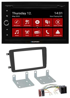 Blaupunkt MP3 DVD Bluetooth DAB 2DIN USB Autoradio für Mercedes C-Klasse CLK Via - Bild 1 von 4
