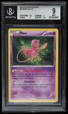2016 Pokemon XY Fates Collide Mew BGS 9 English #29 Holo Rare - Image 1 of 2