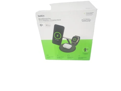 Cargador inalámbrico Belkin MagSafe 15W - iPhone 16 AirPods Apple Watch - Negro Foto 1 de 4