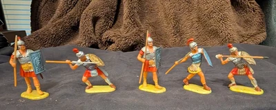 Эластолин римские солдаты лот из 5 -40 мм - Изображение 1 из 3