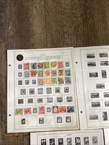 Japan Collection of 134 Used Stamps on 5 Album Pages - Picture 1 of 10