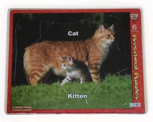 Puzzle Patch Preschool Cat 6 Piece Tray Puzzle 2000 - Picture 1 of 2