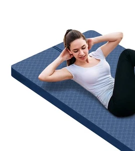 Large Exercise Mat - 15mm/20mm/30mm Thick Yoga Mat | Workout Mat for Fitness,... - Picture 1 of 7