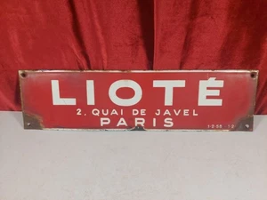 Vintage französisches Emailschild aus Paris - Bild 1 von 4