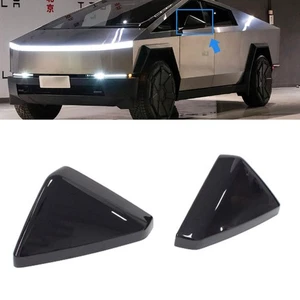 1 paio per Tesla Cybertruck 2024+ copri specchietto retrovisore lato ala aggiuntivo nero lucido - Foto 1 di 4