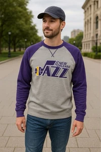 Sudadera con capucha púrpura Mitchell & Ness Utah Jazz - Imagen 1 de 4