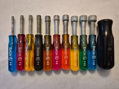 Vintage Xcelite USA PS-120 Nut Driver 11- Piece Set, 3/32" - 3/8" - Image 1 of 2