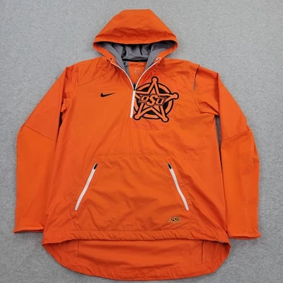 Chaqueta cortavientos OSU Nike para hombre mediana Oklahoma State Cowboys gráfica cremallera Foto 1 de 4