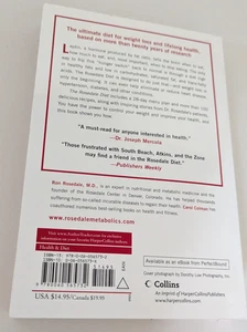 The Rosedale Diet by Ron Rosedale and Carol Colman T-38 - Picture 1 of 2