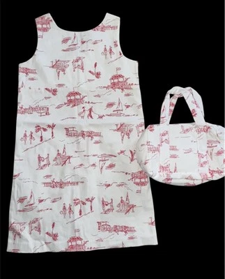 Hartstrings Sundress Dress Sleeveless White Red Girls 6X with Matching Purse NWT - Image 1 of 4