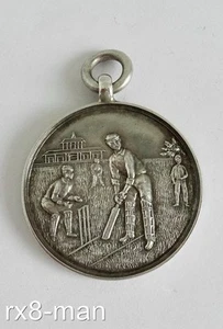RELOJ BOLSILLO CRICKET PLATA MACIZA ANTIGUO 1922 CADENA ALBERT LLAVERO MEDALLA - Imagen 1 de 6