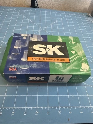SK Tools 19734 9 piece combination drive METRIC Hex head / Allen head socket set - Image 1 of 3