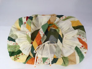 Oversized Handmade Casserole Carrier 17" x 11" x 4" Handles Multi Color D23 - Picture 1 of 9