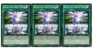 Yugioh - 3X Black and White Wave - Common - 1st Edition - JOTL-EN068 - Near Mint - Picture 1 of 1