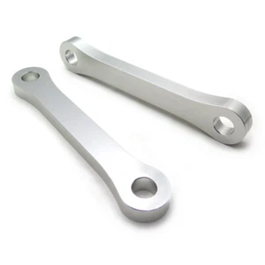 Motorcycle Lowering Links Kit Silver For Kawasaki KL KLR 650 (1987-2007) - Picture 1 of 5