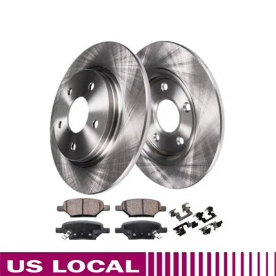 Kit de rotores de freno de disco trasero y pastillas de freno de cerámica para Chevrolet Impala 2011-2013 Foto 1 de 4