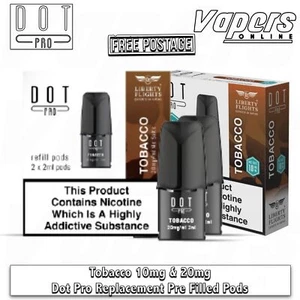 Dot Vape Tobacco Dot PRO Refill Pods 10mg & 20mg - Picture 1 of 2