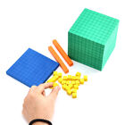 Complete Set Kids Math Plaything Plastic Math Blocks Plastic Base Ten Set Cube
